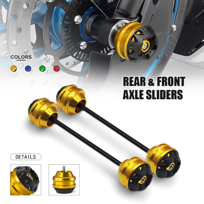 Core Slider - トレーサー7gtトレーサー9gtトレーサー700gtトレーサー900gtオートバイフロント＆リアアクスルクラッシュスライダーホイール落下プロテクターTRACER