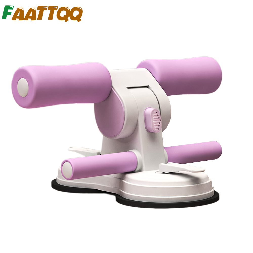 Sit Up Bar Floor - 1個入りポータブルシットアップエクササイズ器具、強力な吸盤2個と調節可能なフットホルダー付き、腹筋マスターアシスタントデバイス