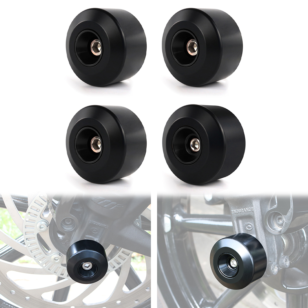 Core Slider - オートバイフロントリアアクスルホイールプロテクタースライダークラッシュパッドハスクバーナ Vitpilen 401 Svartpilen 401 2017-2021