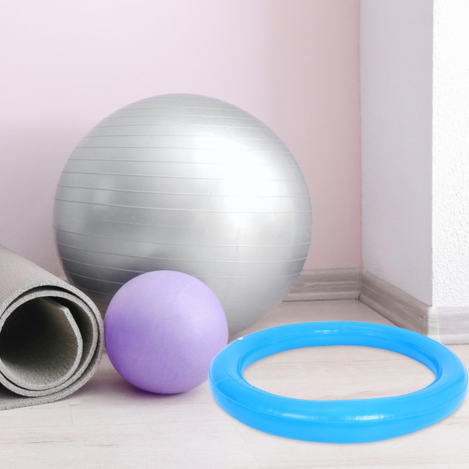 Exercise Ball Stability - ヨガボールディスプレイスタンド 固定リング安定ベース エクササイズボール用 防爆PVC ホームジム フィットネススタジオ用