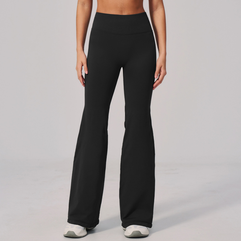 ヨガパンツハイウエストワイドレッグ女性ジム服女性フレアレギン - Yoga Fitness Leggings のレビューと価格