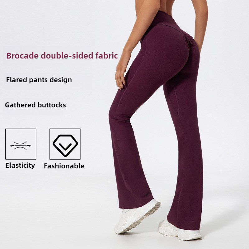 LezyanXR ワイドレッグ タイト ヌード ヒップリフト - Yoga Fitness Pants のレビューと価格