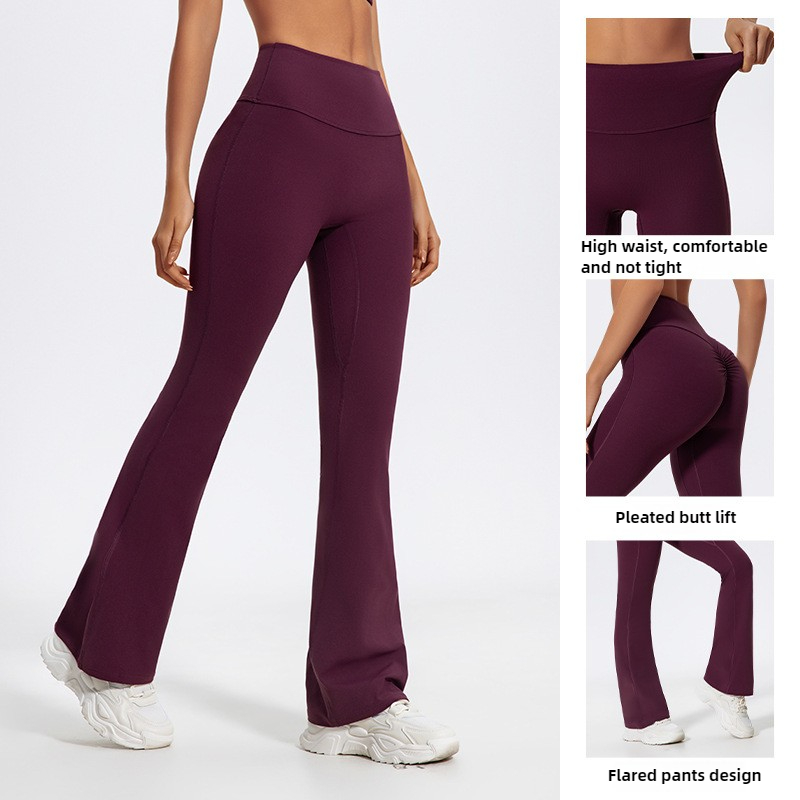 LezyanXR ワイドレッグ タイト ヌード ヒップリフト - Yoga Fitness Pants のレビューと価格