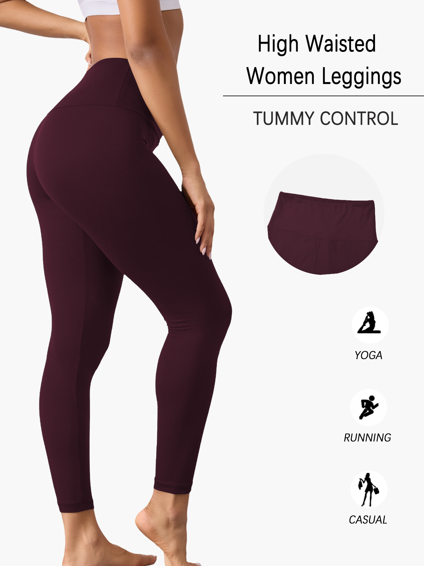 プラスサイズ女性用スーパーソフトレギンス ハイウエストお腹引 - Yoga Fitness Leggings のレビューと価格