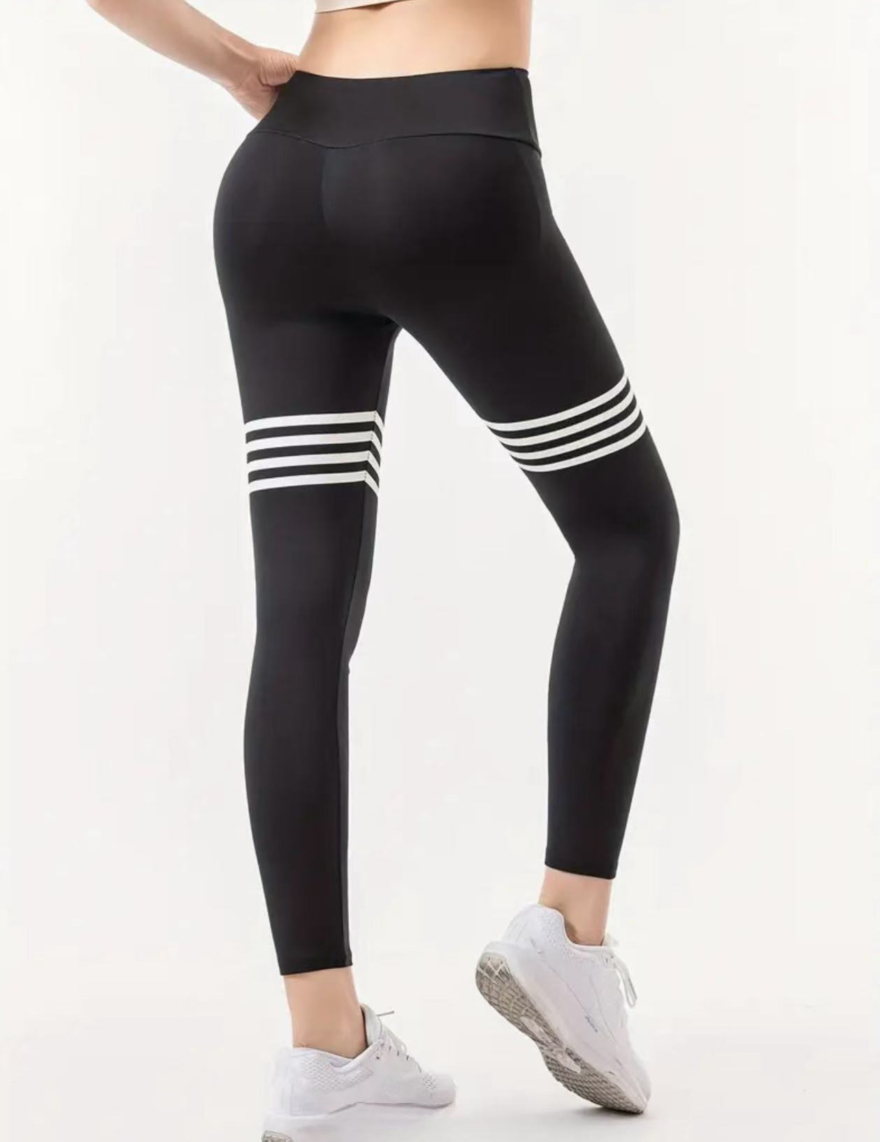 レターパターンハイウエストヨガパンツ、高弾性ランニングスポー - Yoga Fitness Pants のレビューと価格