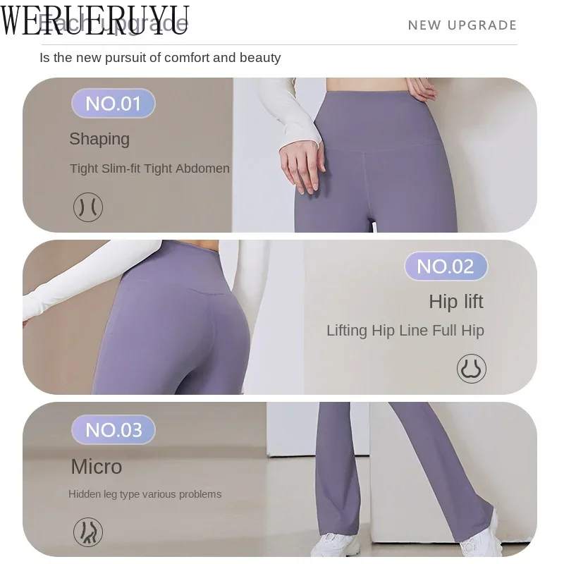 女性のためのエレガントなヨガフレアパンツ,ジムウェア,ハイウ - Yoga Fitness Club のレビューと価格
