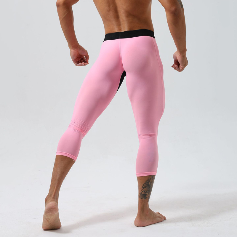 メンズ ハイウエスト コンプレッションタイツ 速乾性 超伸縮 - Yoga Fitness Pants のレビューと価格