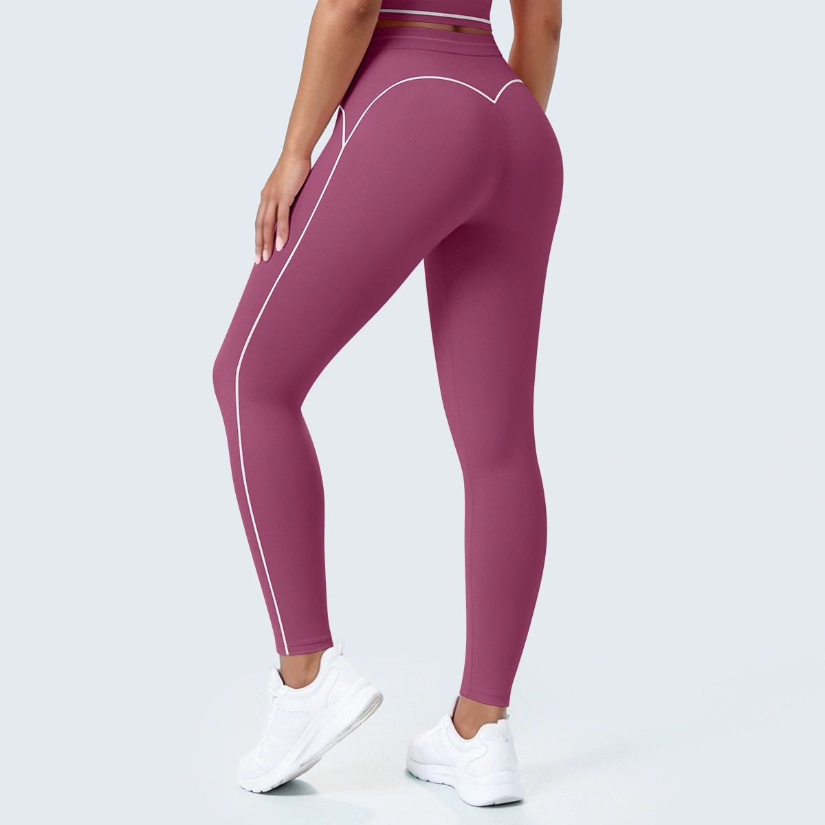 ハイウエストスポーツレギンス女性フィットネスランニングヨガパ - Yoga Fitness Pants のレビューと価格