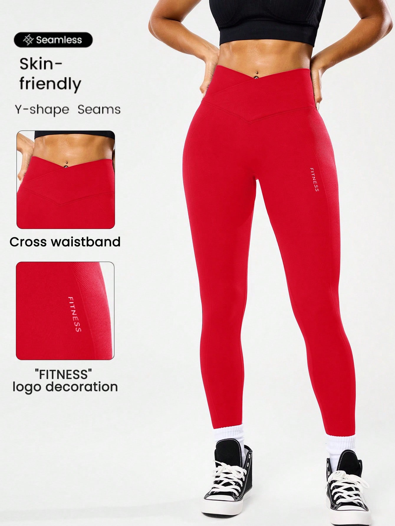 女性用ハイウエストシームレスヨガレギンス、4方向ストレッチ素 - Yoga Fitness Pants のレビューと価格