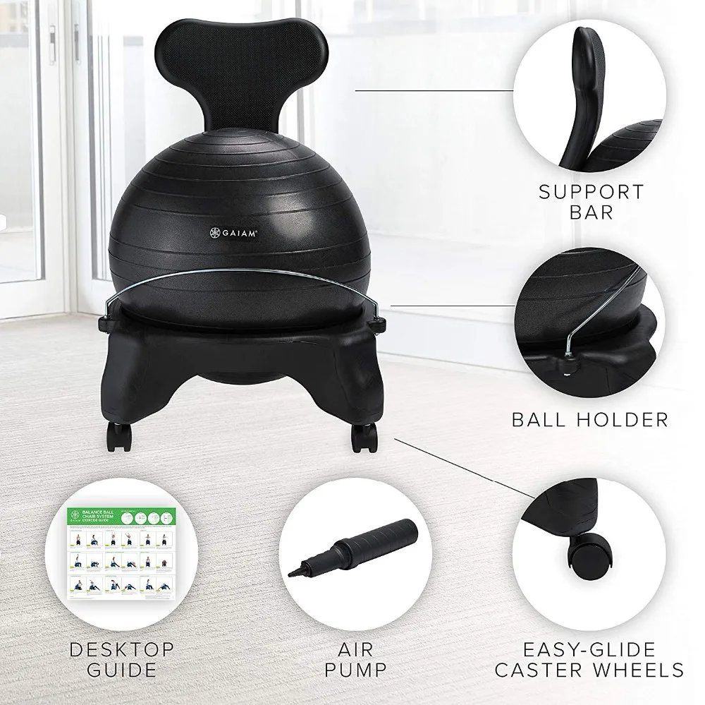 バランスボールチェア エクササイズ安定性ヨガボール プレミア - Exercise Ball Stability のレビューと価格