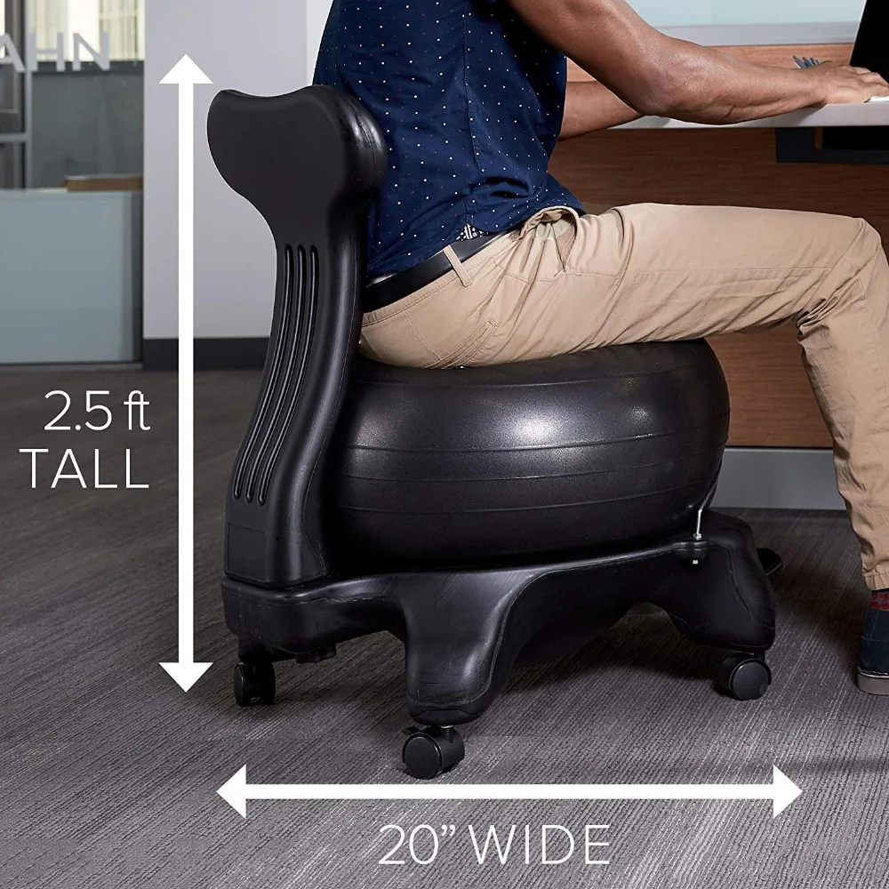 バランスボールチェア エクササイズ安定性ヨガボール プレミア - Exercise Ball Stability のレビューと価格